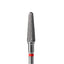 Carbide nail drill bit, “frustum” red, head diameter 4 mm / working part 13 mm